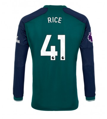 Lacne Muži Futbalové dres Arsenal Declan Rice #41 2023-24 Dlhy Rukáv - Tretina